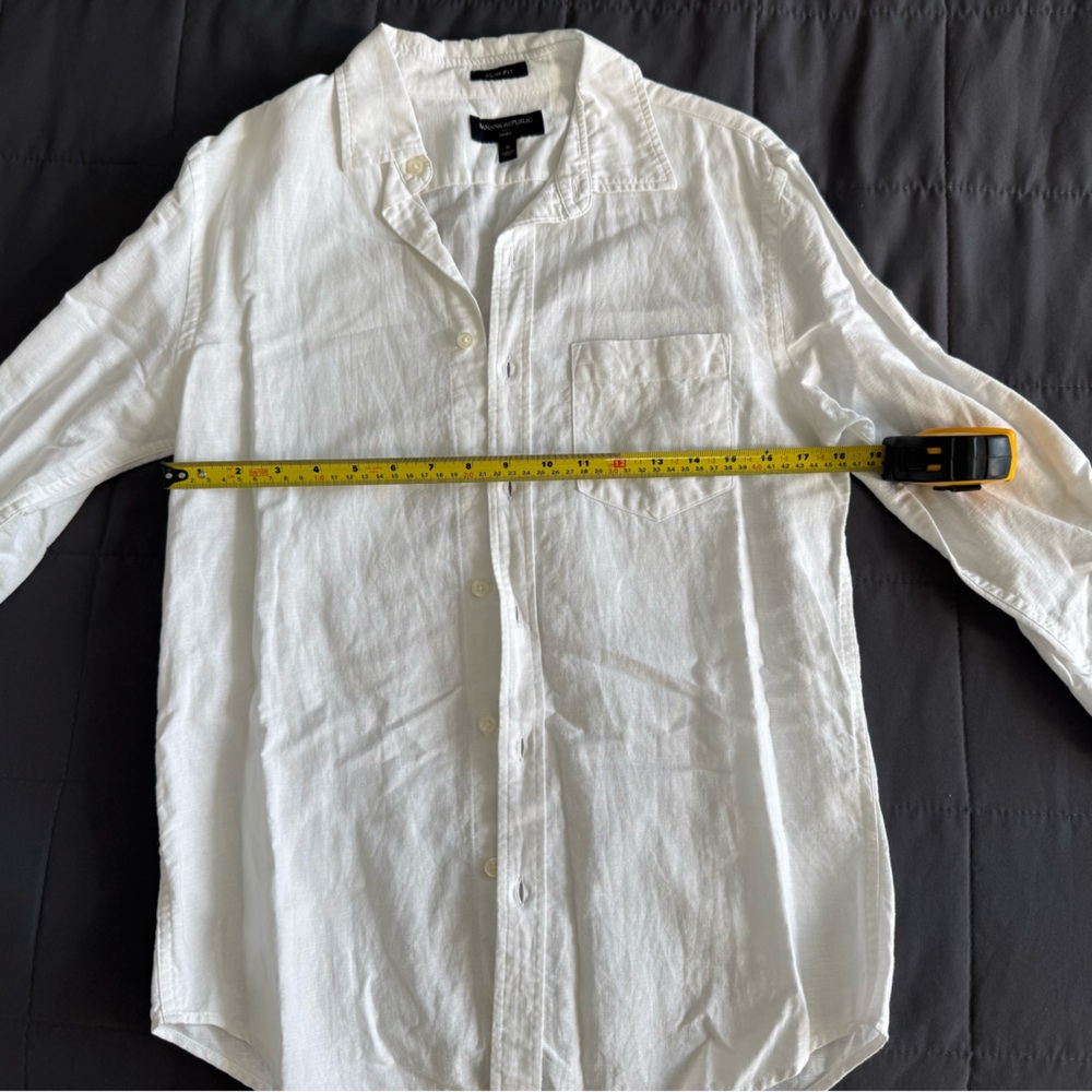 Banana Republic White Button-Up Shirt - Picture 6 of 8
